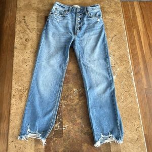 Abercrombie ultra high rise ankle straight 26 / 2